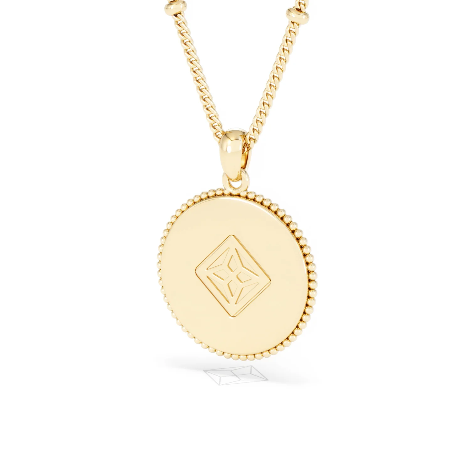 Zodiac Pisces Necklace Medallion Lab Grown 0.02ct in 18K Gold Vermeil - Image 44