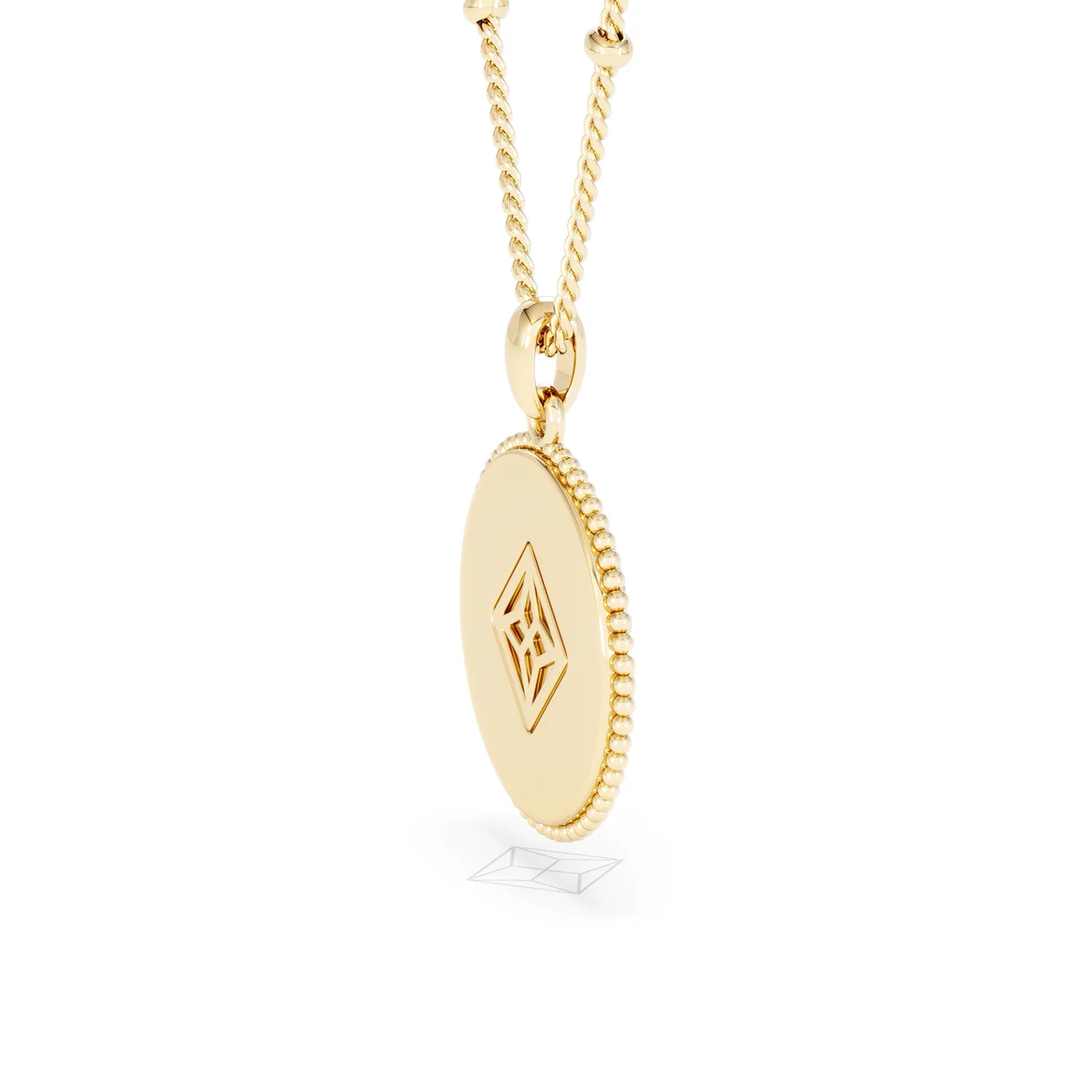 Zodiac Sagittarius Necklace Medallion Lab Grown 0.02ct in 18K Gold Vermeil - Image 34