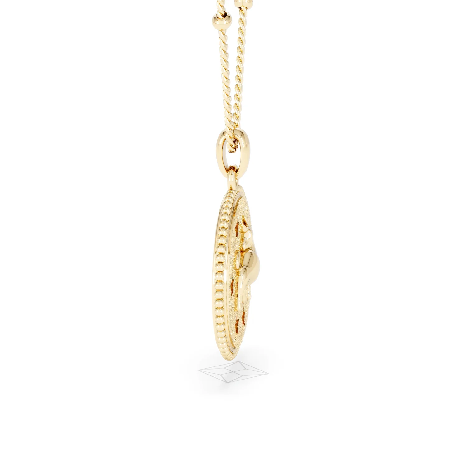 Zodiac Taurus Necklace Medallion Lab Grown 0.02ct in 18K Gold Vermeil - Image 27