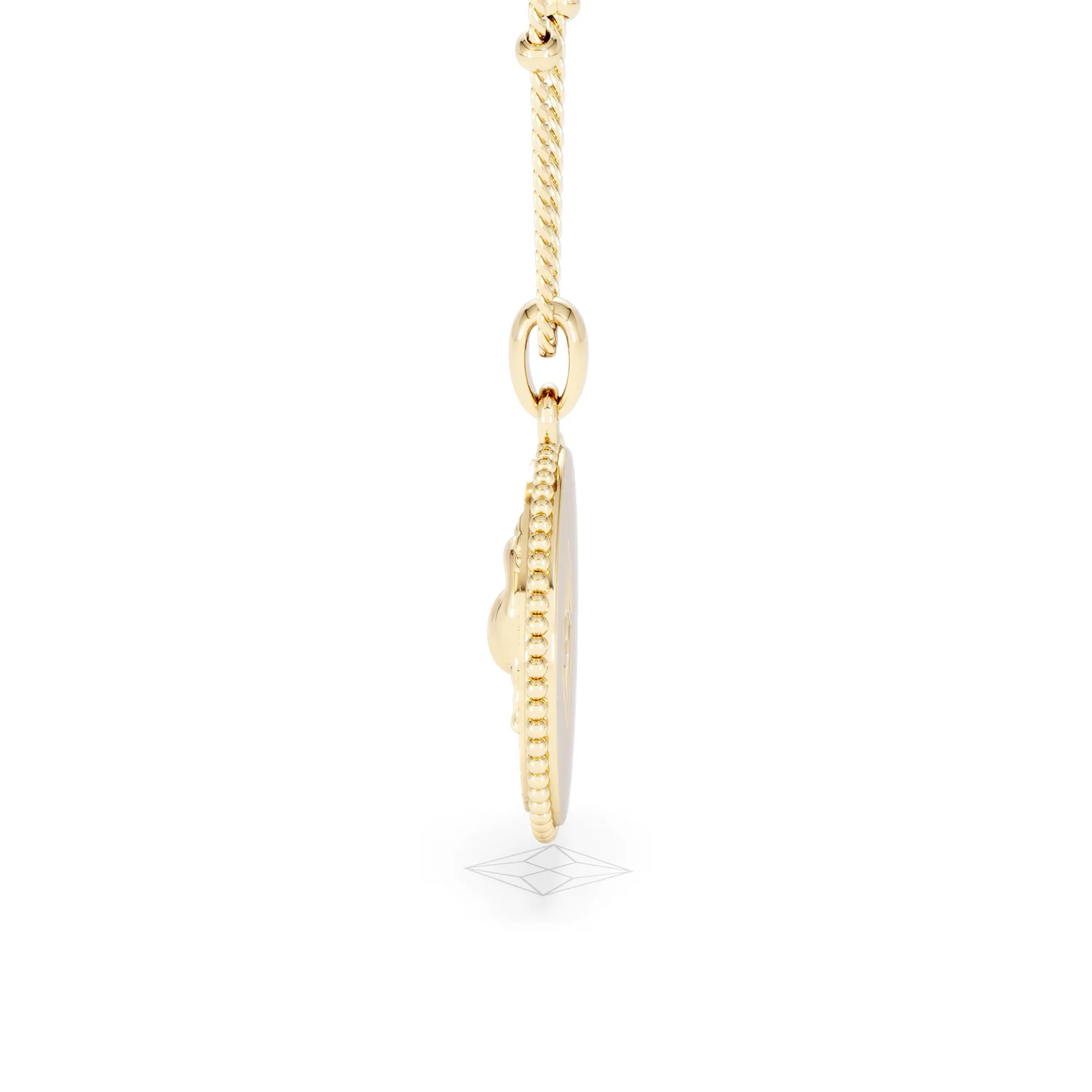 Zodiac Taurus Necklace Medallion Lab Grown 0.02ct in 18K Gold Vermeil - Image 68