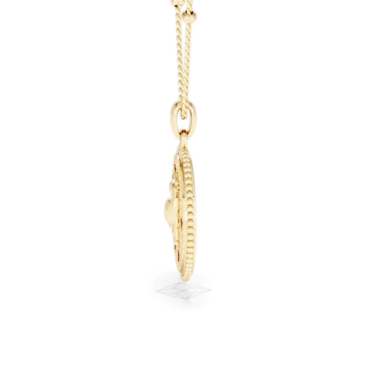 Zodiac Taurus Necklace Medallion Lab Grown 0.02ct in 18K Gold Vermeil - Image 70