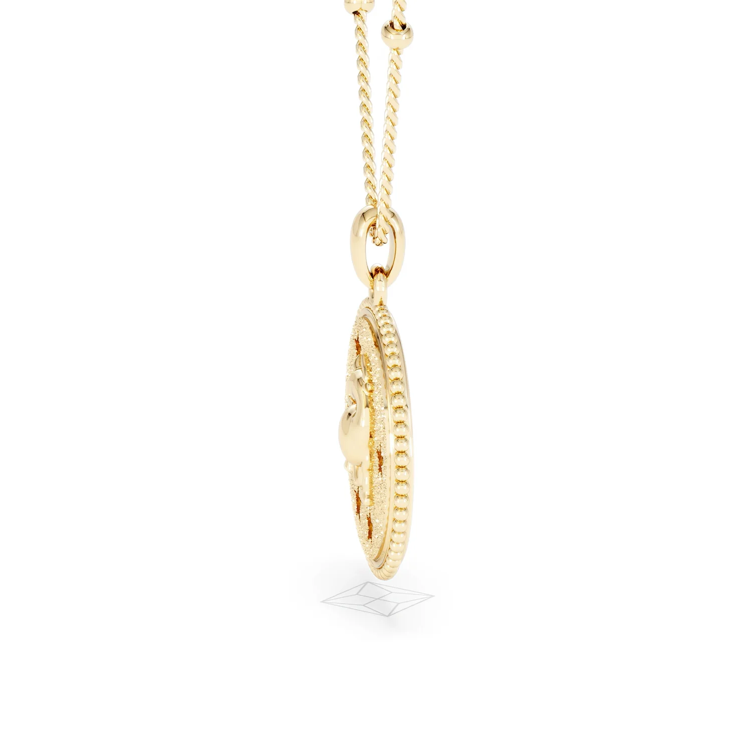 Zodiac Taurus Necklace Medallion Lab Grown 0.02ct in 18K Gold Vermeil - Image 71