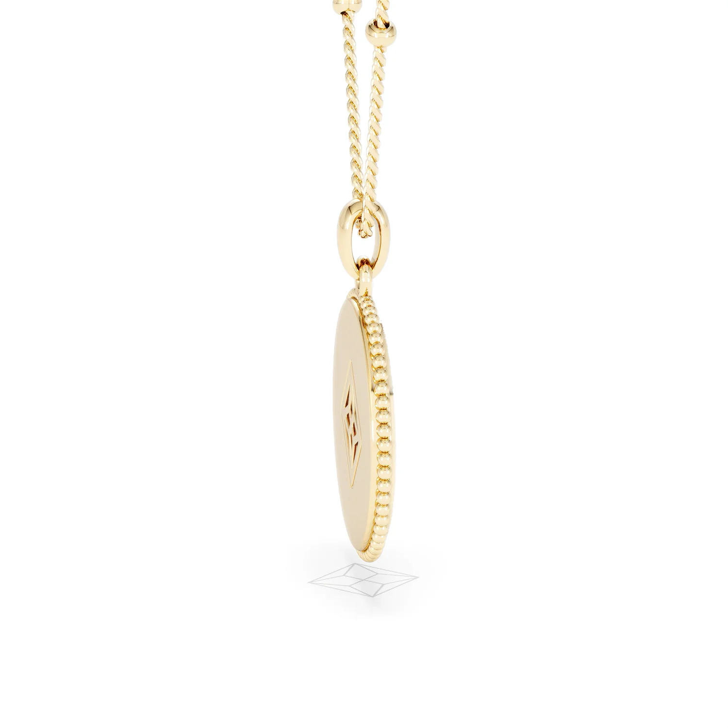 Zodiac Virgo Necklace Medallion Lab Grown 0.02ct in 18K Gold Vermeil - Image 31