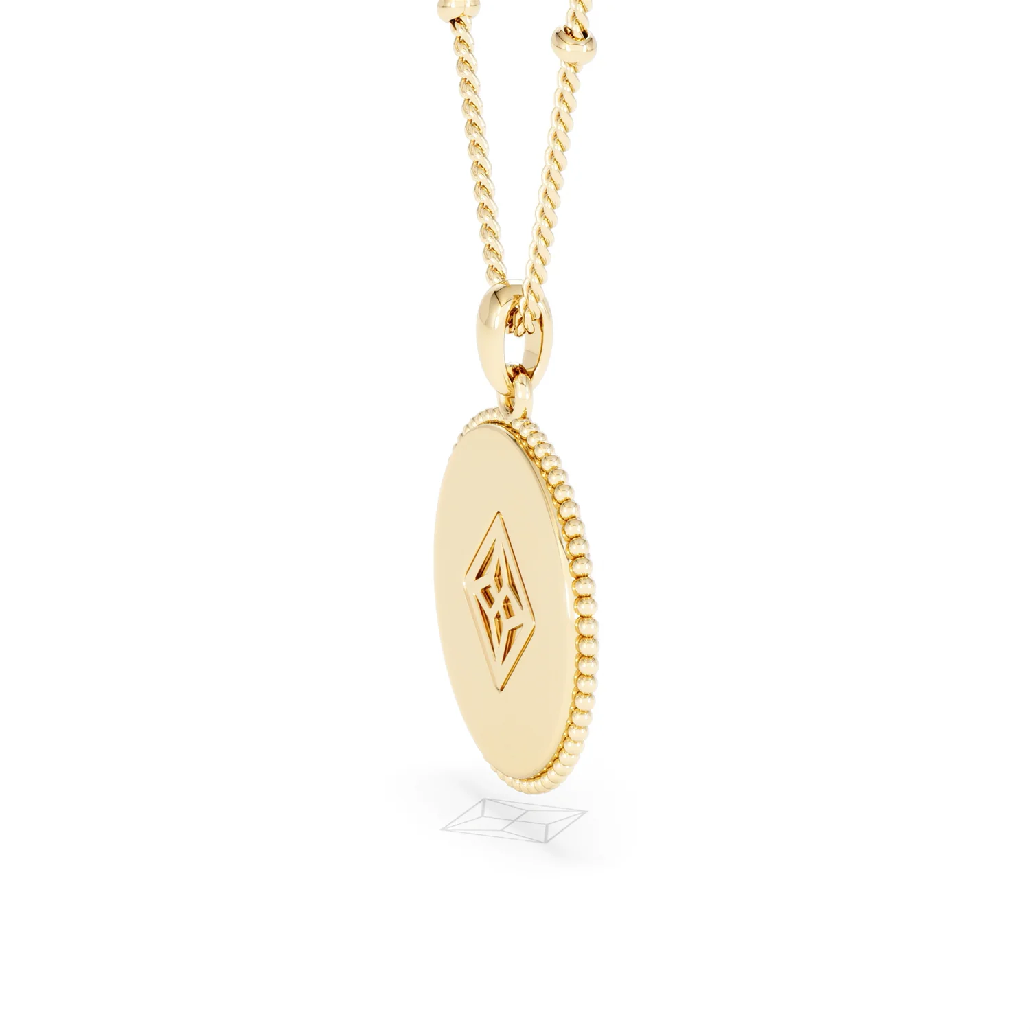 Zodiac Virgo Necklace Medallion Lab Grown 0.02ct in 18K Gold Vermeil - Image 34