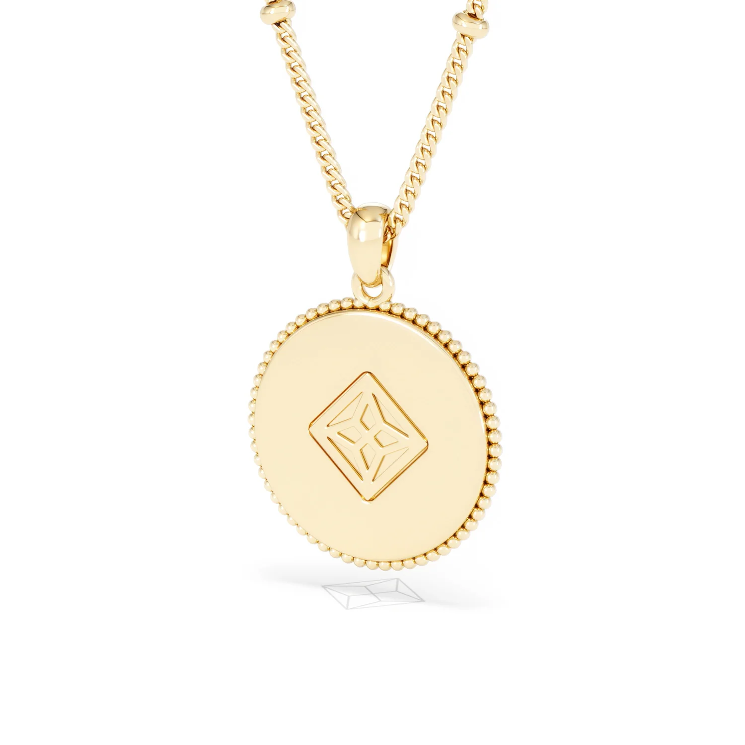 Zodiac Virgo Necklace Medallion Lab Grown 0.02ct in 18K Gold Vermeil - Image 43