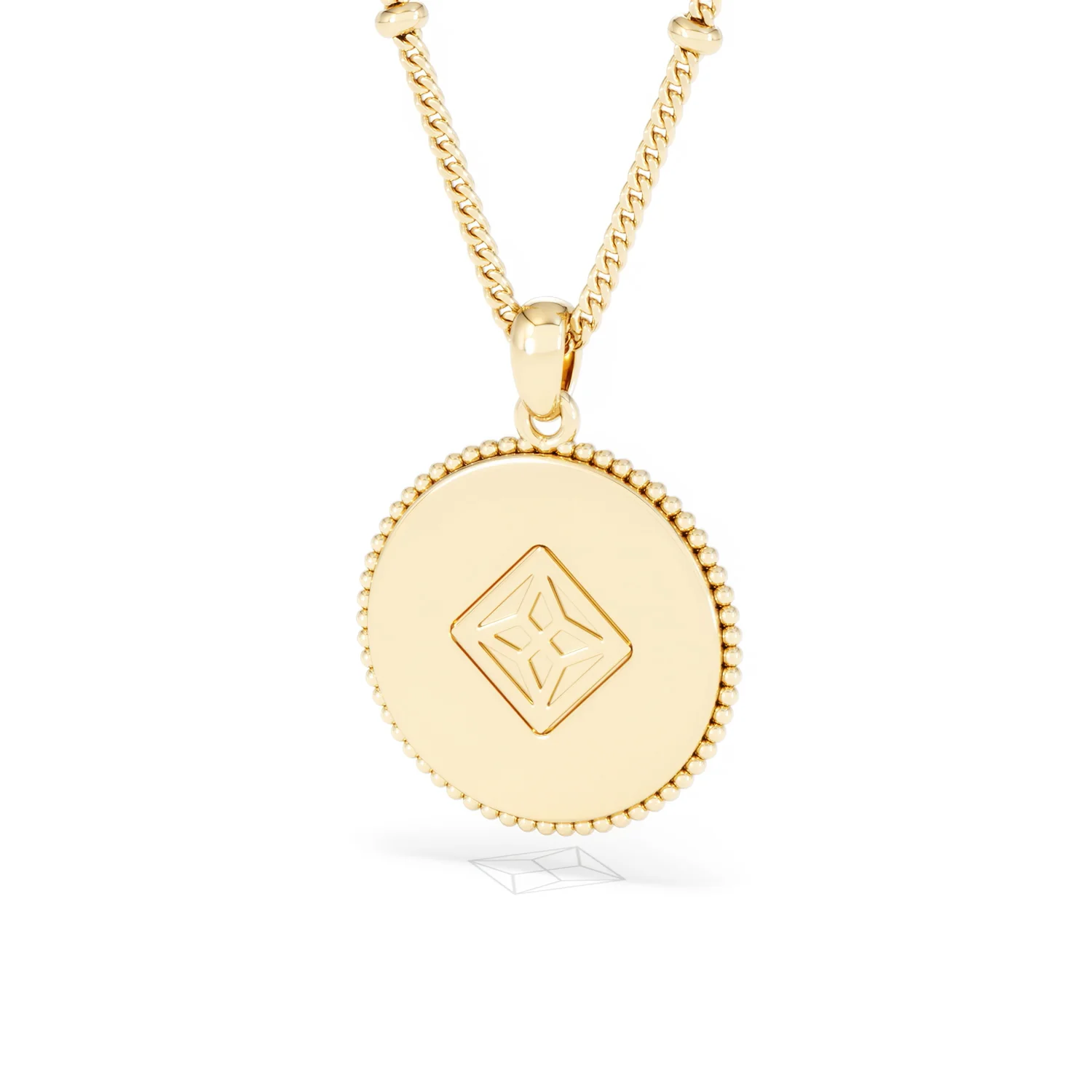 Zodiac Virgo Necklace Medallion Lab Grown 0.02ct in 18K Gold Vermeil - Image 44