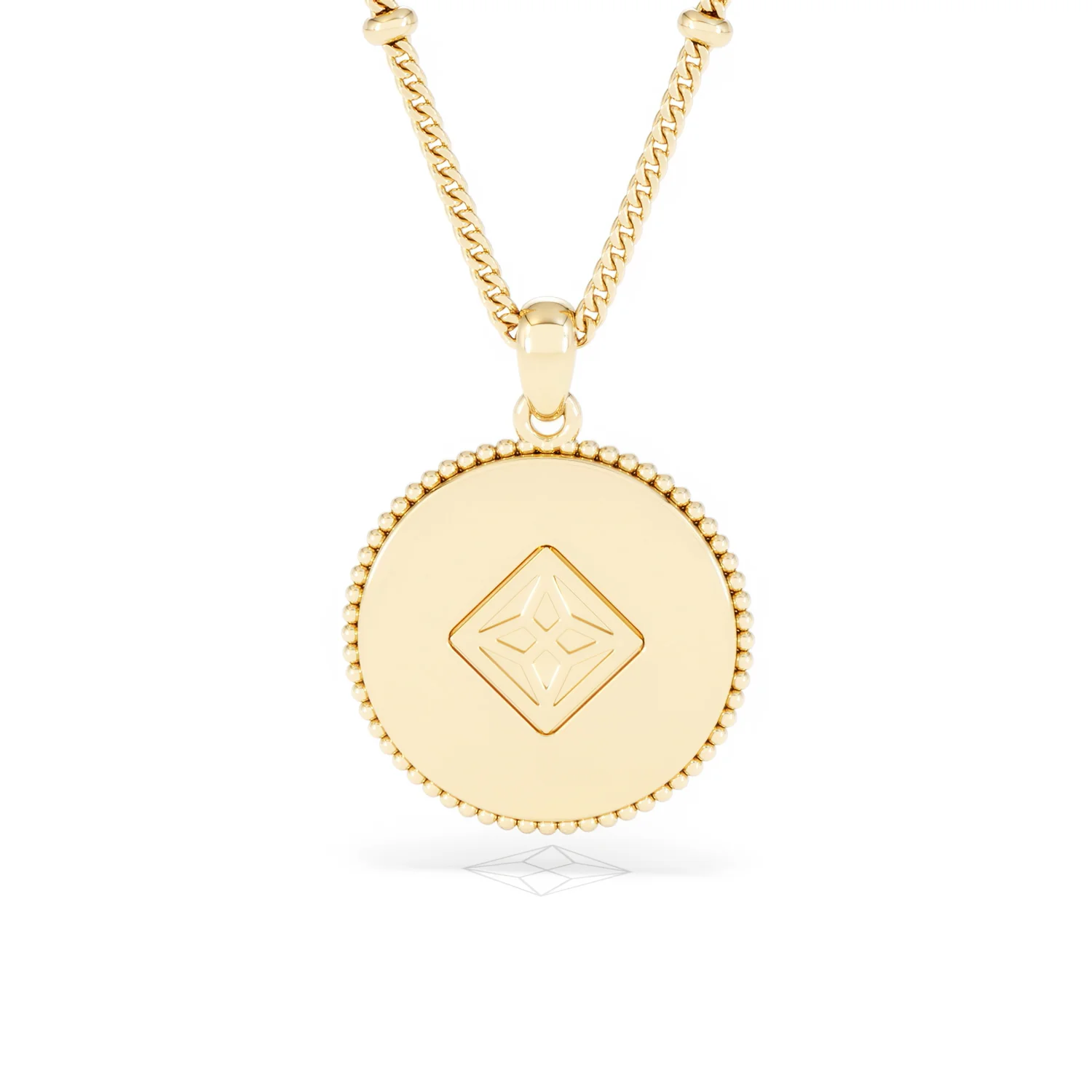 Zodiac Virgo Necklace Medallion Lab Grown 0.02ct in 18K Gold Vermeil - Image 48