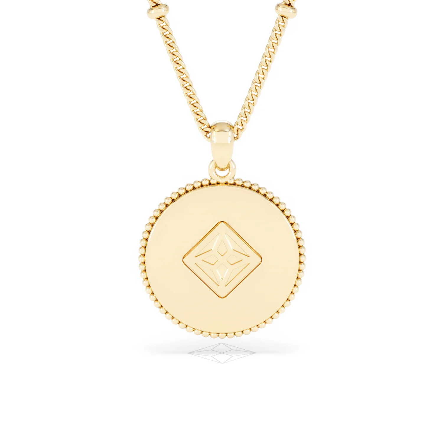 Zodiac Virgo Necklace Medallion Lab Grown 0.02ct in 18K Gold Vermeil - Image 49